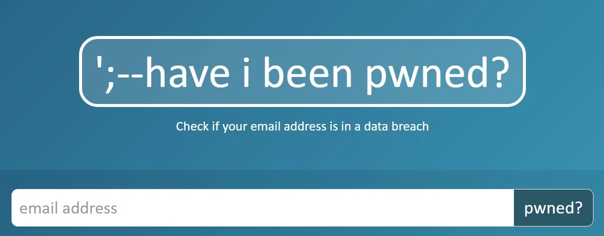 HIBP main page