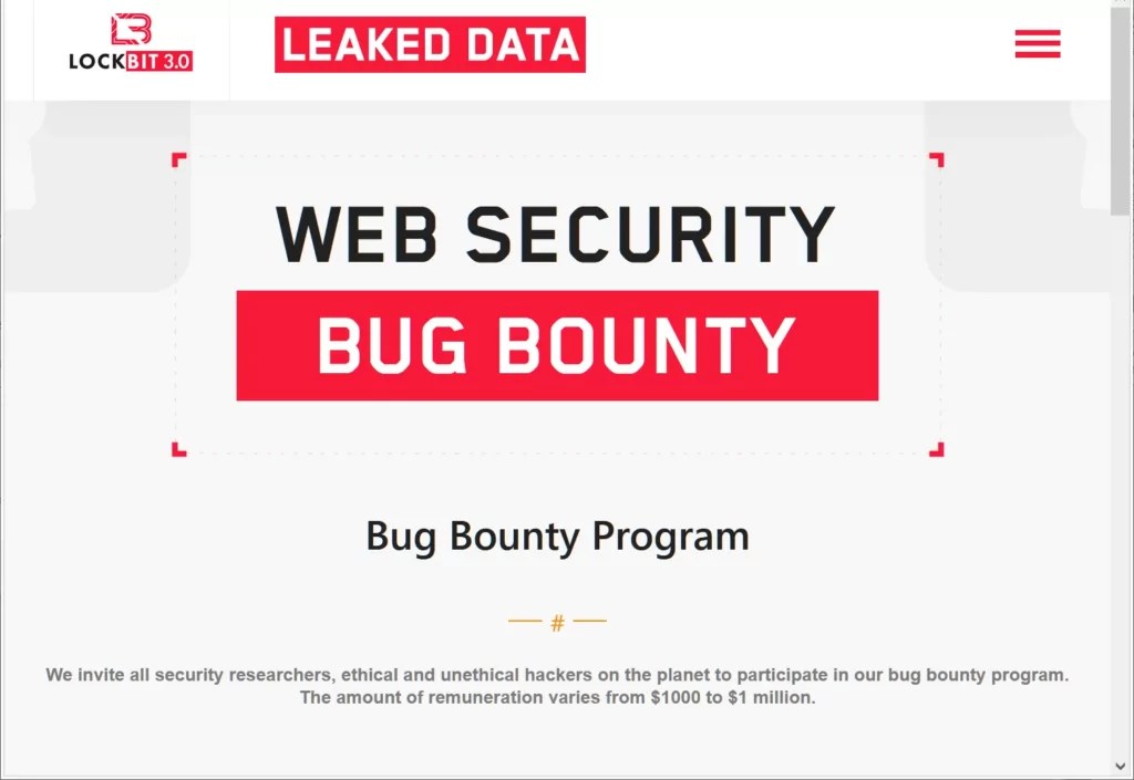 The LockBit Ransomware Group even runs its own bug bounty program.